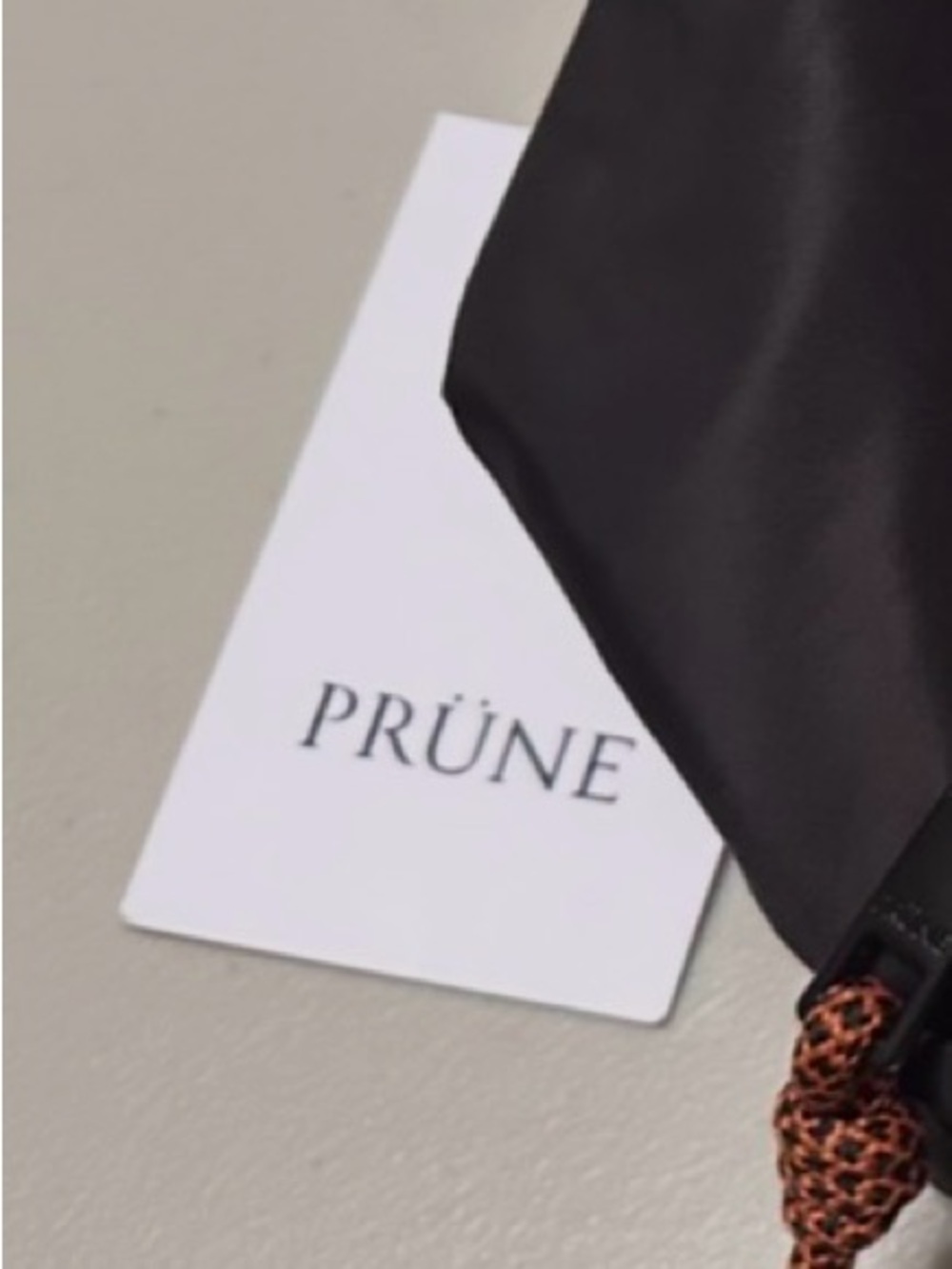 Prüne brand black nylon cosmetic bag NEW! - Picture 8 of 11